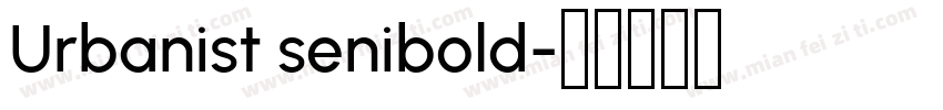 Urbanist senibold字体转换